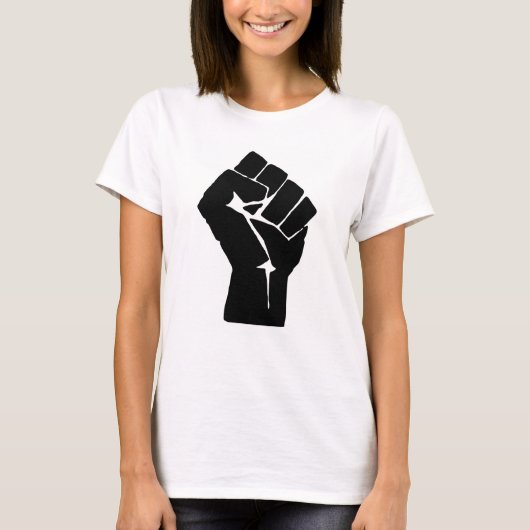 Fist, Rebel, Riot, Resistance, Communist Style T-shirt (Voorkant)