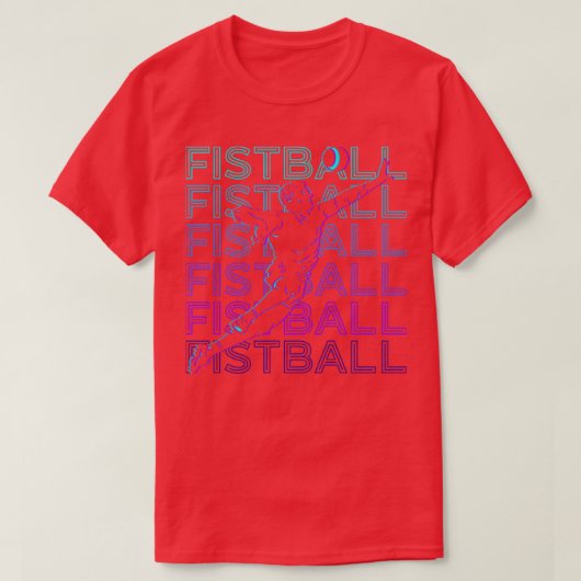 Fistball Retro Gift T-shirt (Design voorkant)