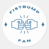 FistBump Fan sticker (Voorkant)