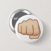 Fisted Hand Sign Emoji Ronde Button 5,7 Cm (Voorkant /achterkant)