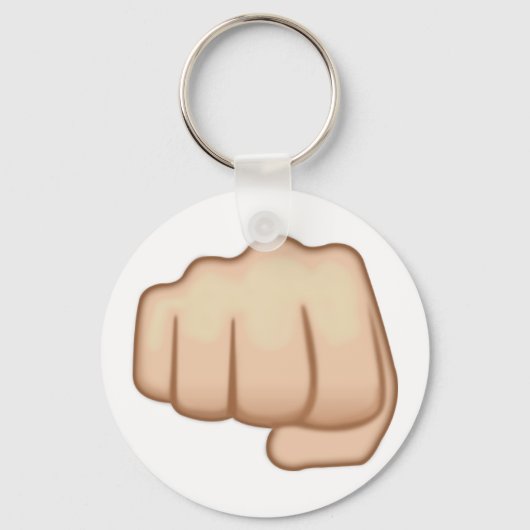 Fisted Hand Sign Emoji Sleutelhanger (Voorkant)