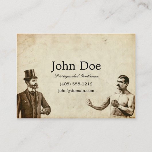 Fisticuffs Calling Card Contactkaartje (Voorkant)