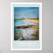 Fistral Beach, Newquay, Cornwall bij zonsondergang Poster (Voorkant)