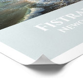 Fistral Beach, Newquay, Cornwall bij zonsondergang Poster (Hoek)