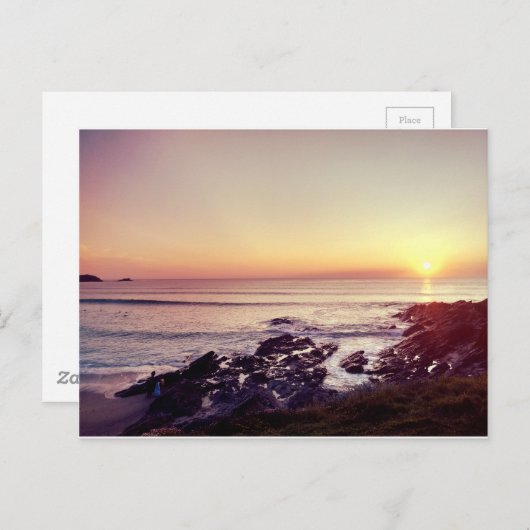Fistral Beach Sunset Briefkaart (Voorkant / Achterkant)
