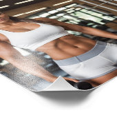 Fit Athletic Toned Gym Babe Foto Afdruk (Hoek)