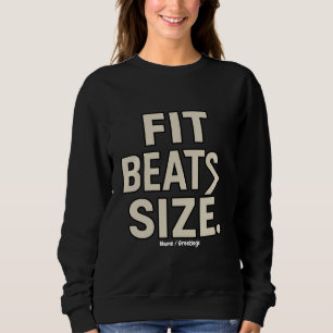 Fit Beats Maat Motiverende Fitness, Gym Levensstij Trui