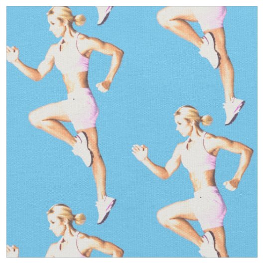 Fit Female Runner Thunder_Cove  Stof (Close Up)