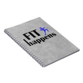 Fit Happens Workout Motivatie Notitieboek (Rechterzijde)