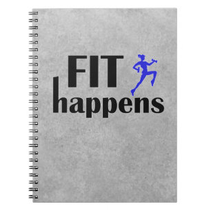 Fit Happens Workout Motivatie Notitieboek