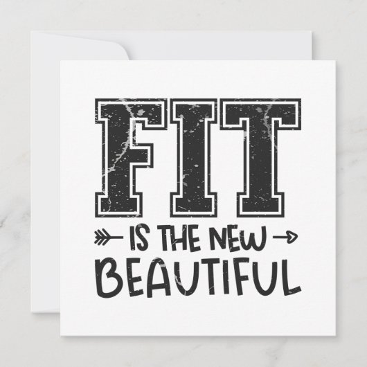 Fit is het nieuwe mooie kaart (Voorkant)