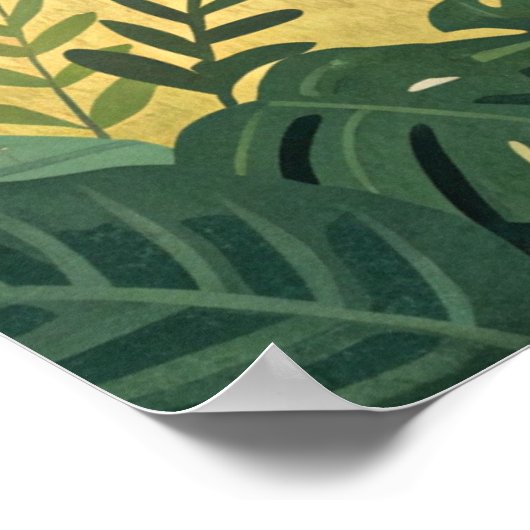 Fit jongens in het bos poster (Hoek)