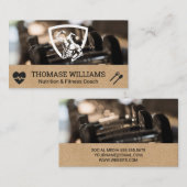 Fit Man Logo | druiloor | geschiktheid Visitekaartje (Voorkant / Achterkant)