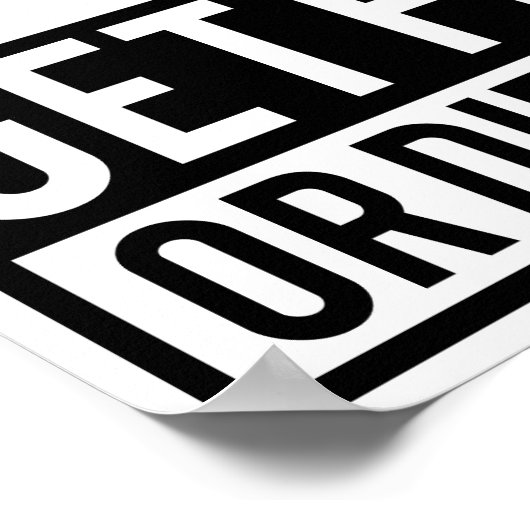 Fit of Die Fat Poster (Hoek)