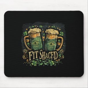 Fit Shaced Funny Irish Drink St. Patrick's Day Muismat
