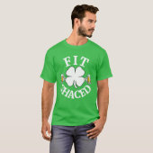 FIT SHACED Funny St. Patrick's Day Shamrock Beer G T-shirt (Voorkant volledig)