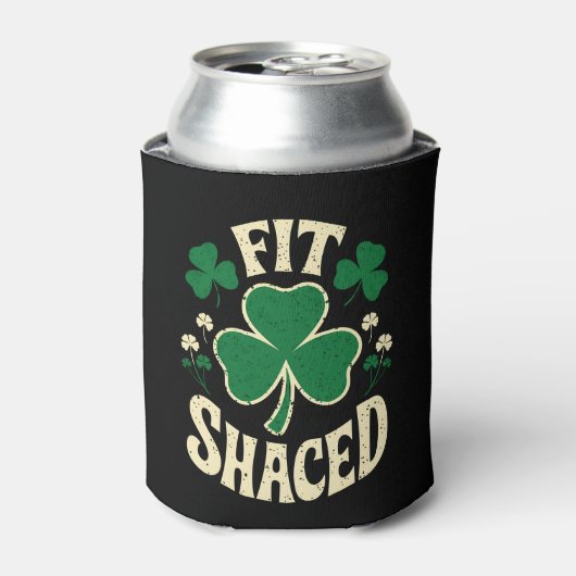 Fit Shaced Grappig St Patrick's Day Iers Blikjeskoeler (Blikje Voorkant)