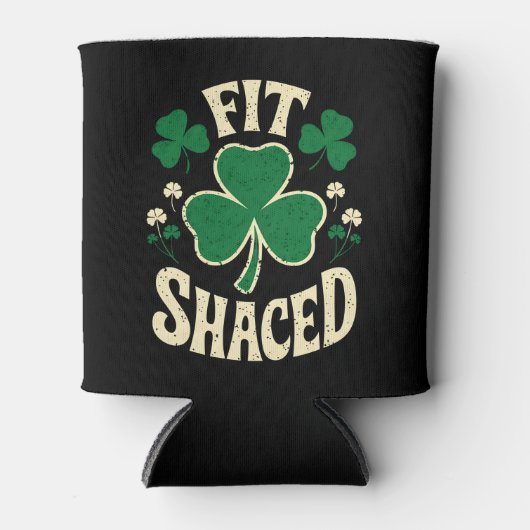 Fit Shaced Grappig St Patrick's Day Iers Blikjeskoeler (Voorkant)