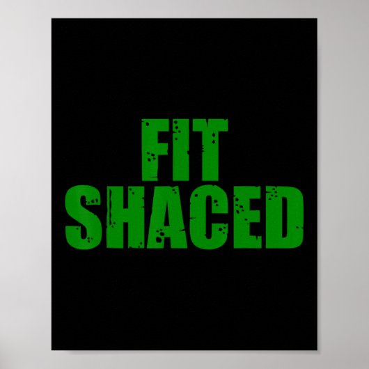 Fit Shaced Irish St Patricks Day Shamrock 2024 Poster (Voorkant)