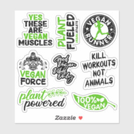 Fit Vegan Levensstijl Sticker