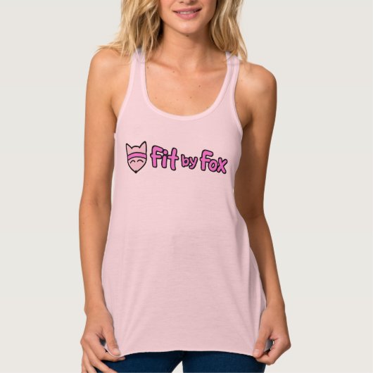 FitbyFox Fundamentals- Flowy Racerback Tanktop (Voorkant)