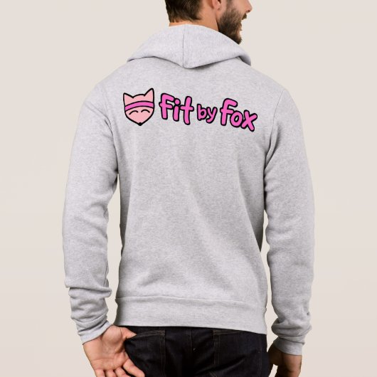 FitbyFox Fundamentals- Ritssluiting Hoodie (Achterkant)