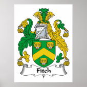 Fitch Family Crest Poster (Voorkant)