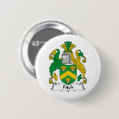 Fitch Family Crest Ronde Button 5,7 Cm (Voorkant /achterkant)