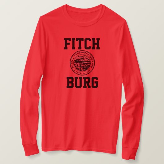 Fitchburg Massachusetts 01420 T-shirt (Design voorkant)