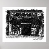 Fite Jazz voedt wandkunst Poster (Voorkant)