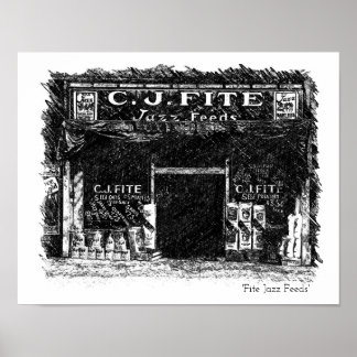 Fite Jazz voedt wandkunst Poster