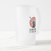 FITHY 16oz Overwinning (rechtshandig) Matglas Bierpul (Voorkant rechts)