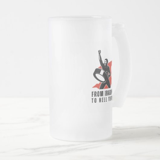 FITHY 16oz Victory (left-handed) Matglas Bierpul (Voorkant rechts)