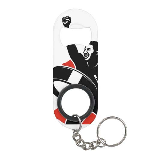 FITHY Mini Bottle Opener Key Chain Flessenopener (Achterkant)