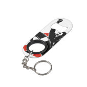 FITHY Mini Bottle Opener Key Chain Mini Flessenopener (Achterkant Gekanteld)