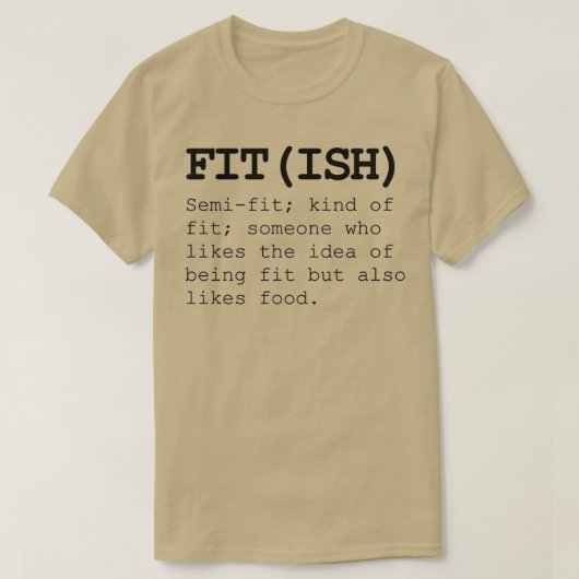 Fitish Also Like Food T-shirt (Design voorkant)