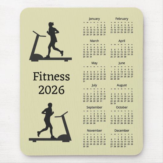 Fitness 2026 Agenda Muismat (Voorkant)
