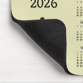 Fitness 2026 Calendar Mousepad Muismat (Hoek)