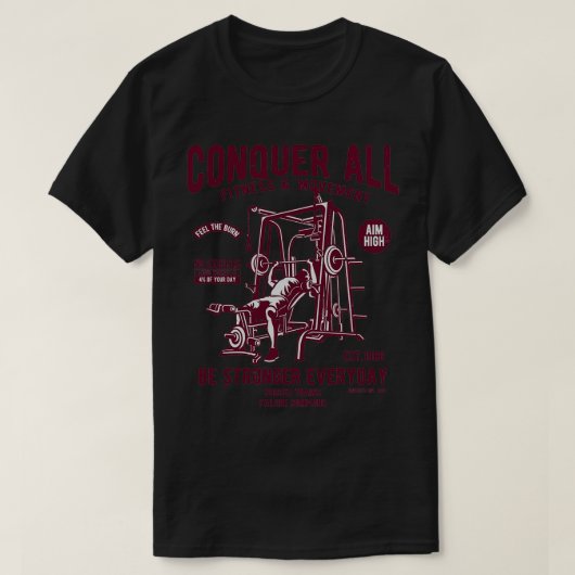 fitness 9 t-shirt (Design voorkant)