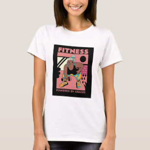 Fitness: Aangedreven door snacks Fitness Goal T-shirt