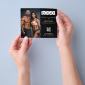 Fitness Afspraak Personal Trainer Zakelijk Logo Flyer (Hand)