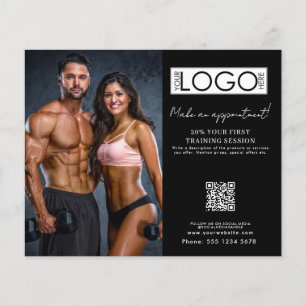 Fitness Afspraak Personal Trainer Zakelijk Logo Flyer