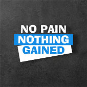 Fitness Athletic Geen Pijn Sport Workout Gym Retro T-shirt