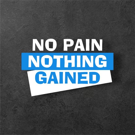 Fitness Athletic Geen Pijn Sport Workout Gym Retro T-shirt