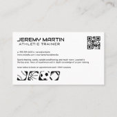 Fitness Atletiek Visitekaartje (Achterkant)