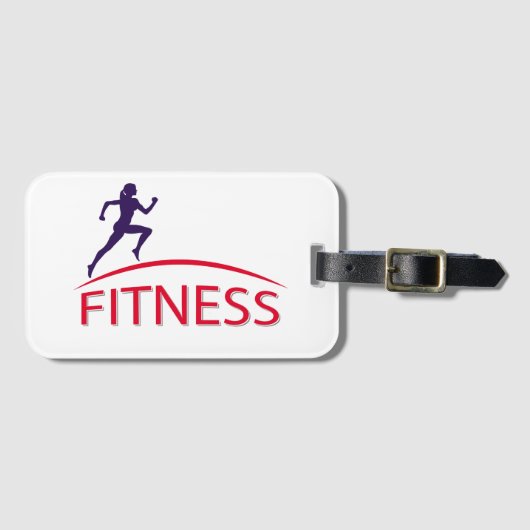 fitness bagagelabel (Voorkant (horizontaal))