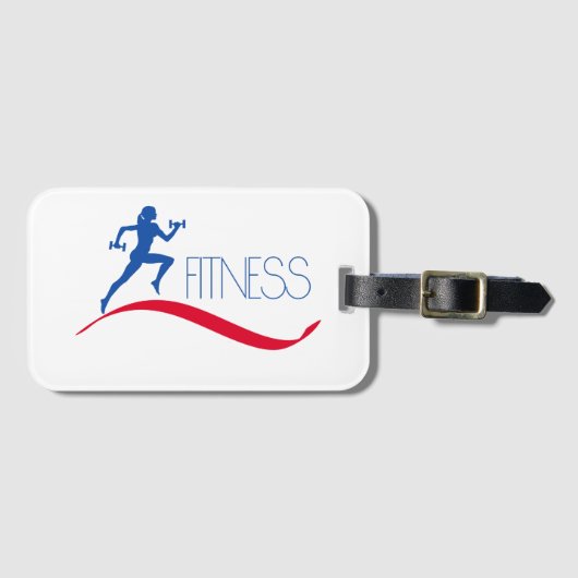 fitness bagagelabel (Voorkant (horizontaal))