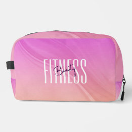Fitness Beauty Moderne Roze Gradient Toilettas Toilettasje