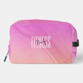 Fitness Beauty Moderne Roze Gradient Toilettas Toilettasje (Achterkant)