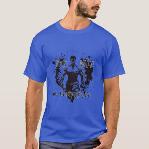 Fitness: Blijf actief, wees niet te stoppen B-W T-shirt